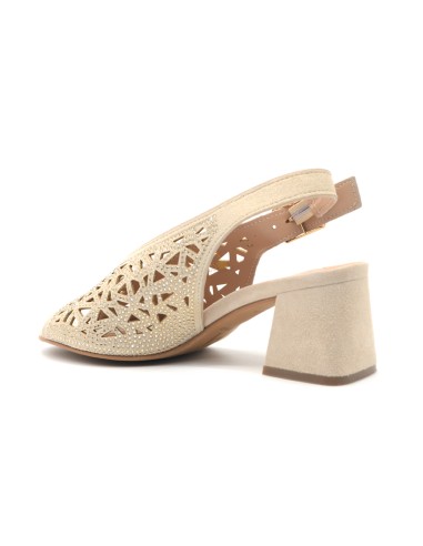 Melluso sandalo elegante con strass